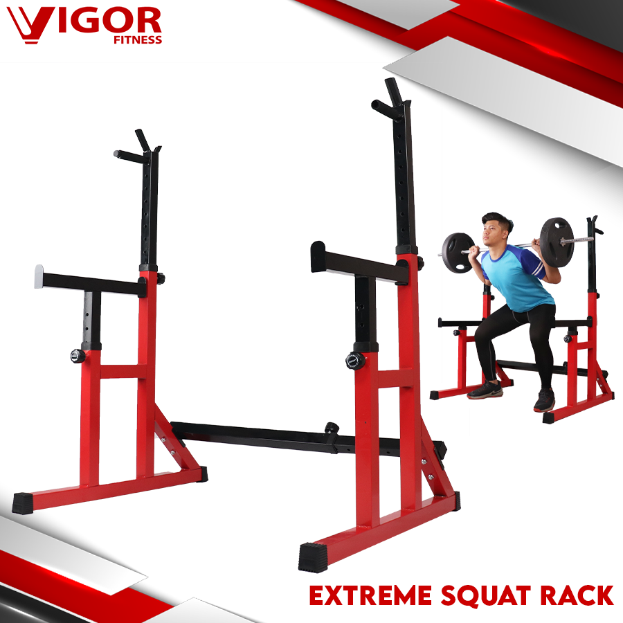Multifunctional Squat Rack Extreme Adjustable Height Dumbbell Rack Suitable for Home Fitness