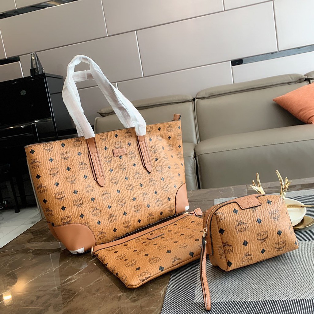 Mcm Shoulder Bags Large Women S Handbag Retro Lady Shopping Bag Casual Travel Tote Bag Shopee Malaysia