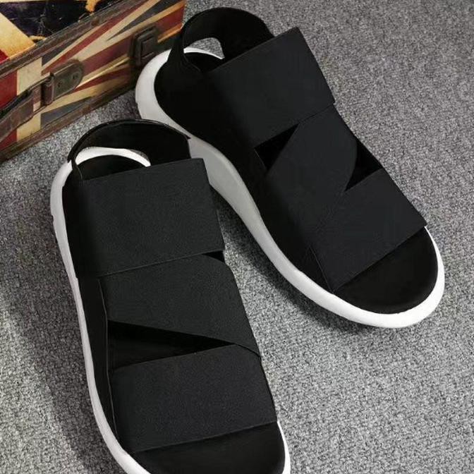 Product Limited Adidas Sandals Y3 Qasa Yohji Yamamoto Black White Free  Shipping | Shopee Malaysia