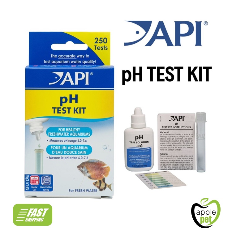 APPLE PET STORE !! API pH Test Kit Fresh Water Tester For Fish Aquarium