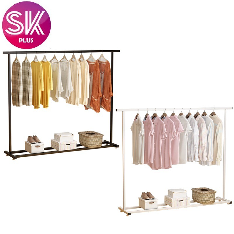 Skplus Indoor Single Pole Bedroom Hanger Balcony Simple Clothes Drying Rack