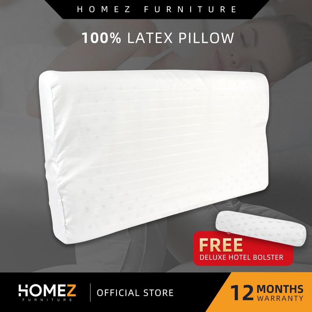 Dunlopillo Deluxe Support Latex Pillow Natural Latex Dual Height Option