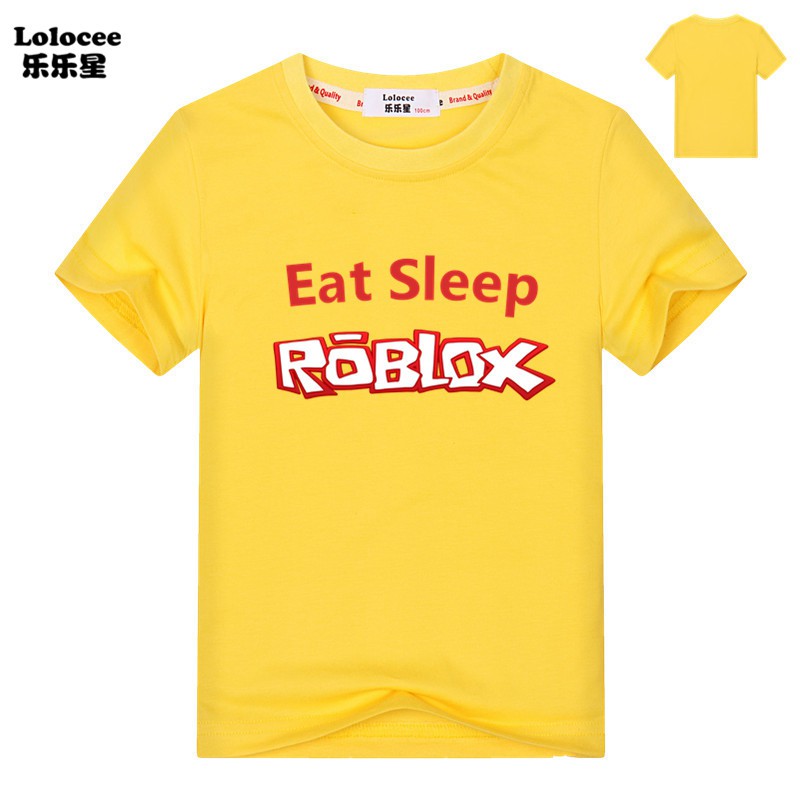 Kids Boys Funny Tee Eat Sleep Roblox T Shirt Summer Short Sleeve Tops Gift Shirt Shopee Malaysia - awesome kids tshirt eat sleep roblox 99promocode