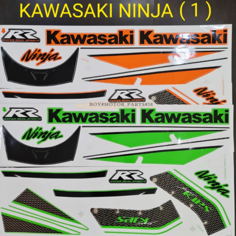 KAWASAKI NINJA RR150 ( 1 ) BODY STICKER | Shopee Malaysia