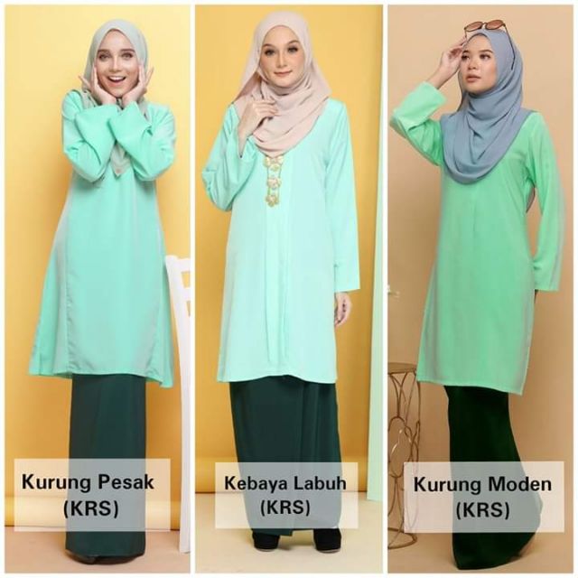 Baju Kokurikulum Krs Kurung Pesak Kebaya Labuh Kebarung Kurung Moden Shopee Malaysia