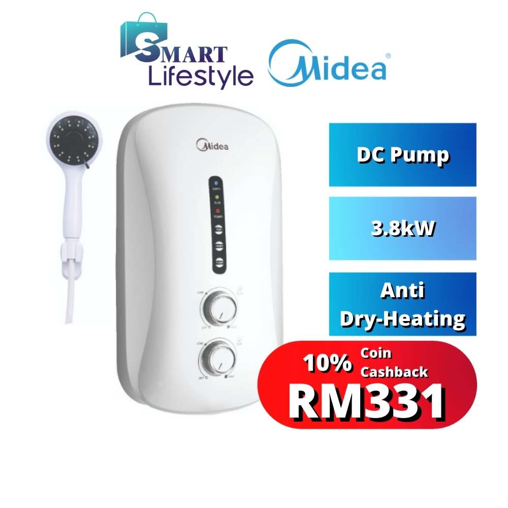 Midea Water Heater With DC Silent Pump MWH-38U3 MWH-38P3 | Shopee Malaysia