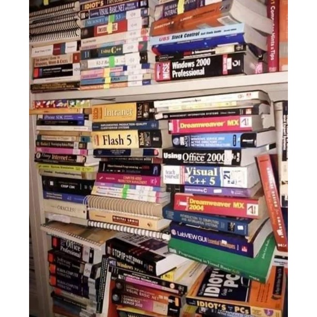 buku computer IT lama random pick 10 kg