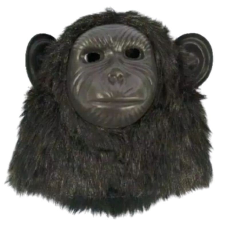 Gorila Kingkong Monkey Mask In Brown Black White Soft Material Children S Toys Shopee Malaysia