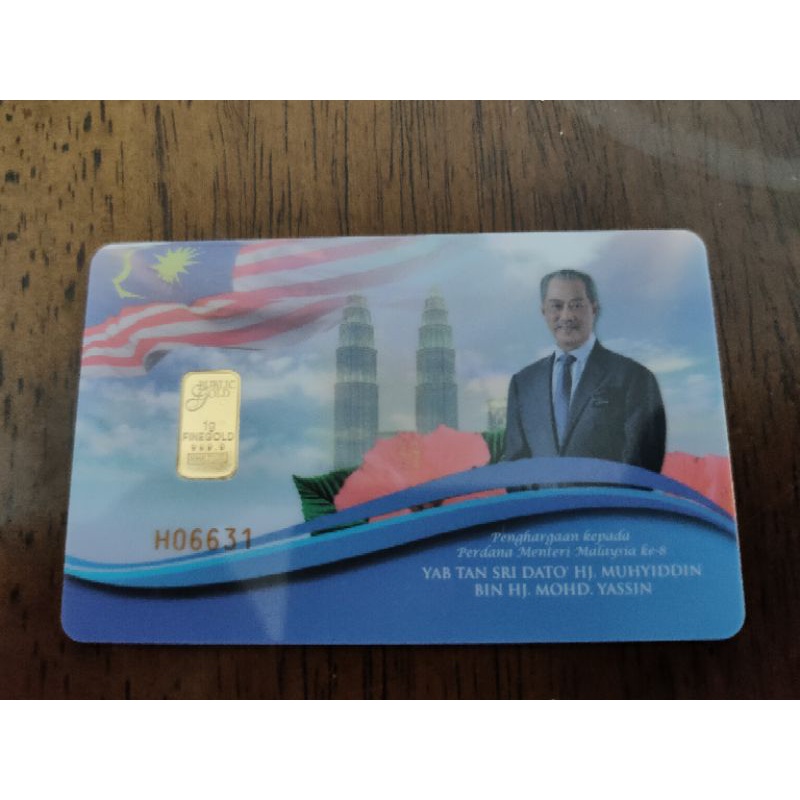 Ready stok Gold Bar 999.9 1grm