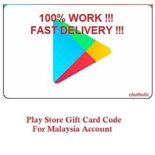 Play Store Gift Card Code RM10/RM20/RM30 (fast reply)