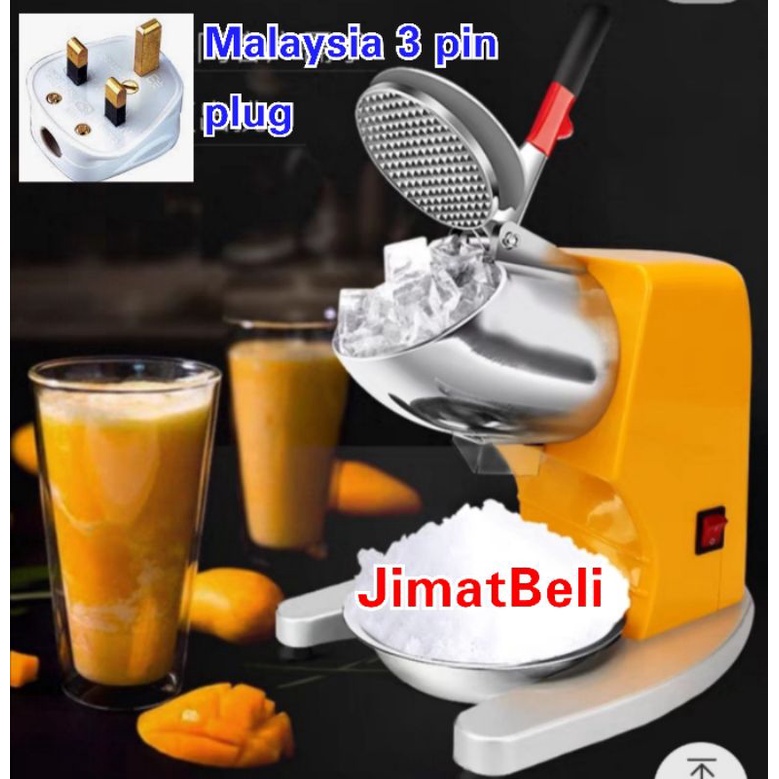 Double Blade Ice Crusher Shaving Machine Maker/ Mesin ABC Penghancur Ais Kepal Kacang ABC & Cendol