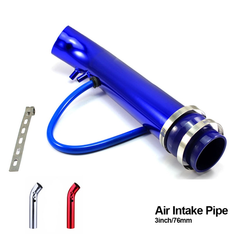 Universal 3" 76mm Aluminum car Air Intake Pipe Kit 3 Inch Racing Car