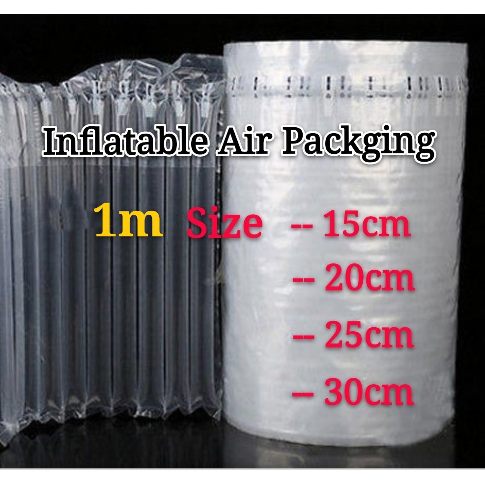 Inflatable Air Packaging Protective Bubble Wrap Pack Medium 1 Meter Shopee Malaysia