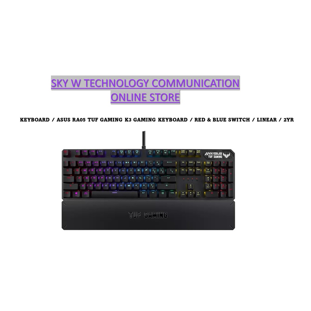GAMING MECHANICAL KEYBOARD / ASUS RA05 TUF GAMING K3 GAMING KEYBOARD