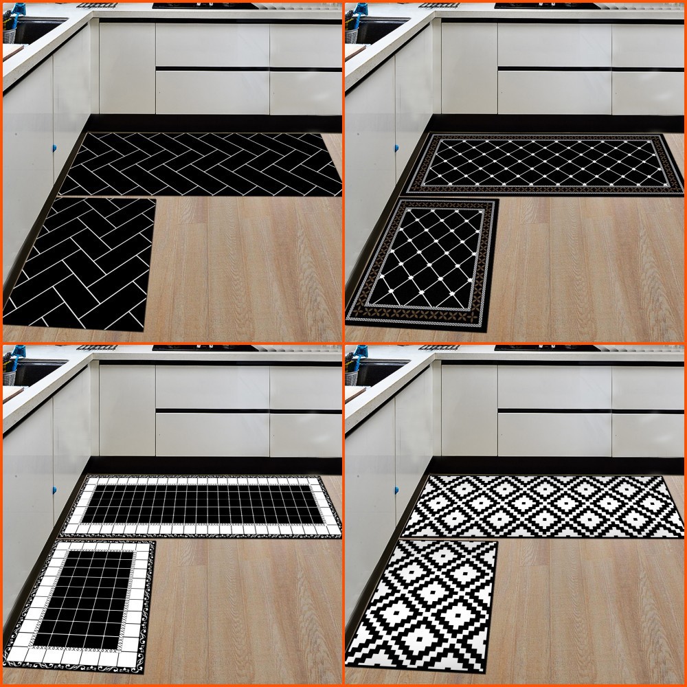 Kitchen Floor Mats Door Mats Enter The Door Long Household Bedroom Floor Mats Bathroom Kitchen Carpets Shopee Malaysia