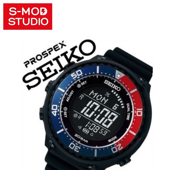 Seiko Japan JDM Prospex Digital Tuna Pepsi SBEP003 | Shopee Malaysia