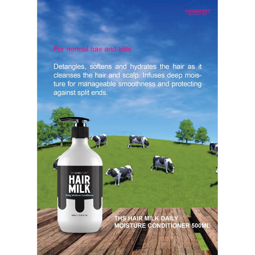 Ths Hair Milk Daily Moisture Conditioner For Normal Hair And Kids