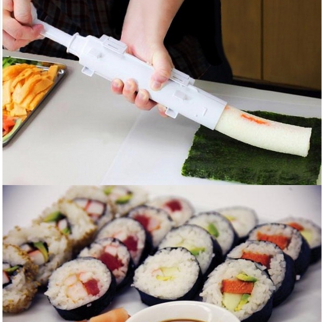 Kitchen Sushi Making Tool Seaweed Roll Curtain Food Device Diy