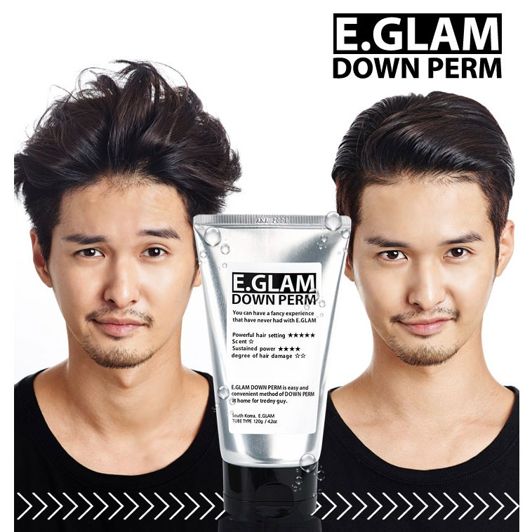 E Glam Down Perm For Men Speedy Easy Magic Straight Perm Home Kit