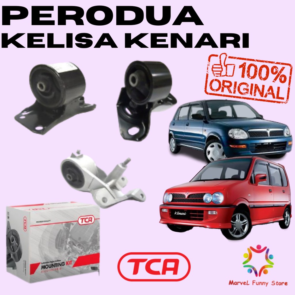 PERODUA KELISA KENARI ENGINE MOUNTING KIT TCA / OSUKA / KOMOKO Shopee