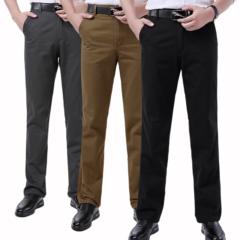 2021 Straight Business Casual Men Pants High Quality Designer Spring ...