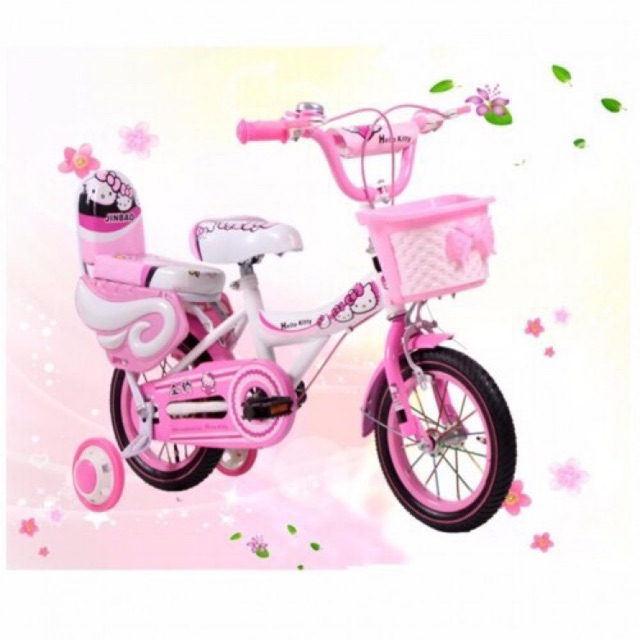 hello kitty bike with training wheels