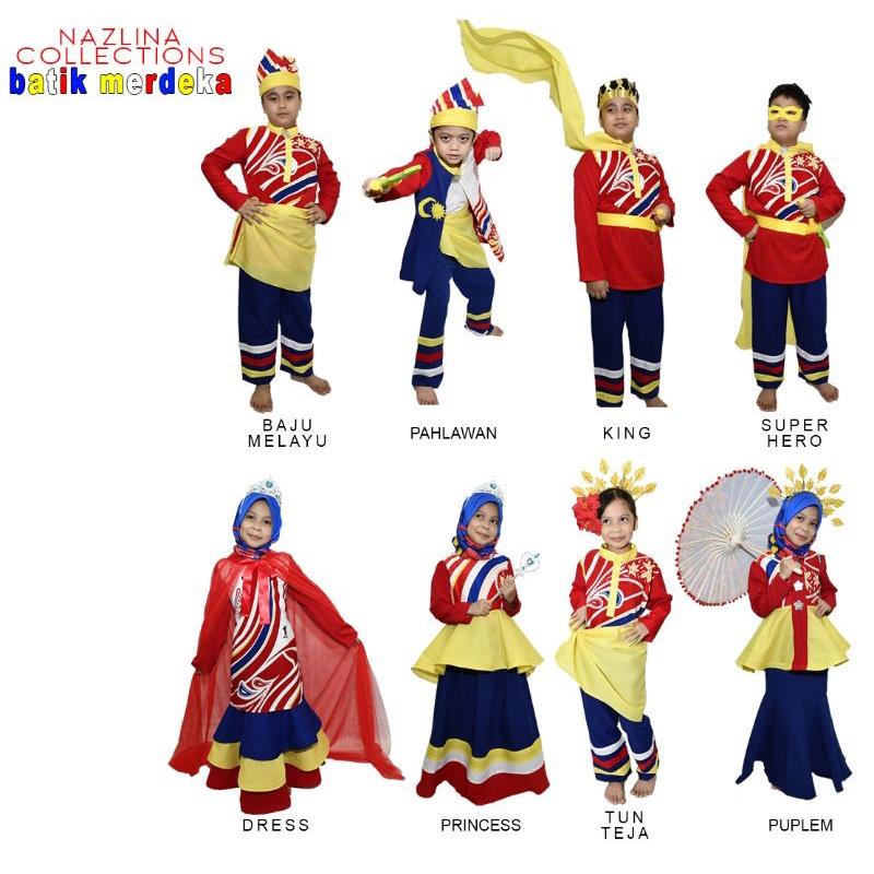 baju bendera malaysia kanak-kanak