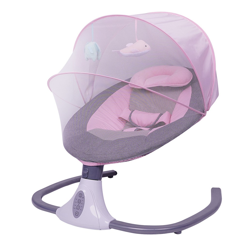 JK Home [Ready Stock] Portable Auto Swing Baby Bouncer New born Cradle Automatic Electric Leaf