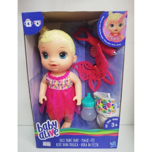 baby alive face paint fairy