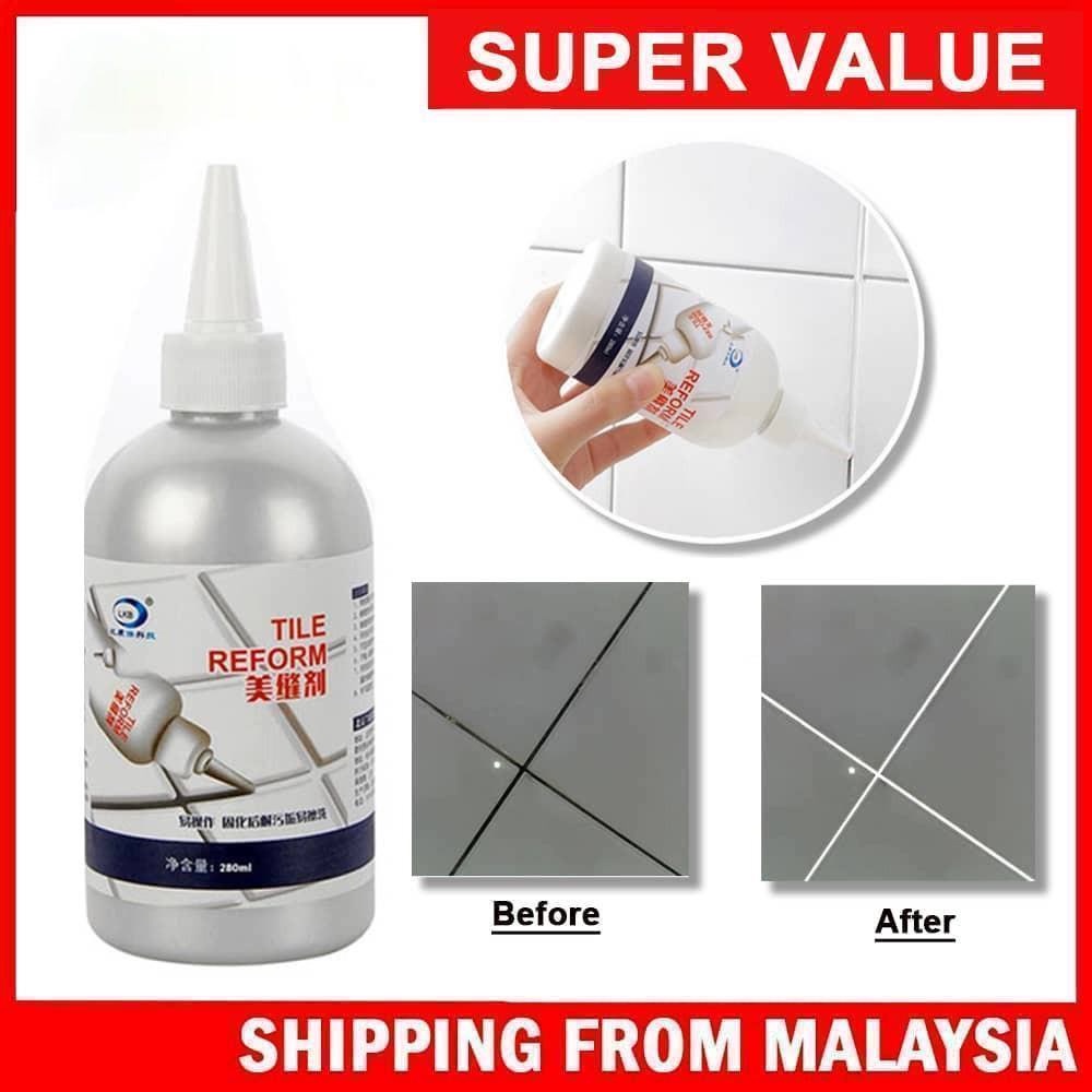 Genuine DIY Tile Reform Grouting Fix Waterproof AntiFungus 280ml
