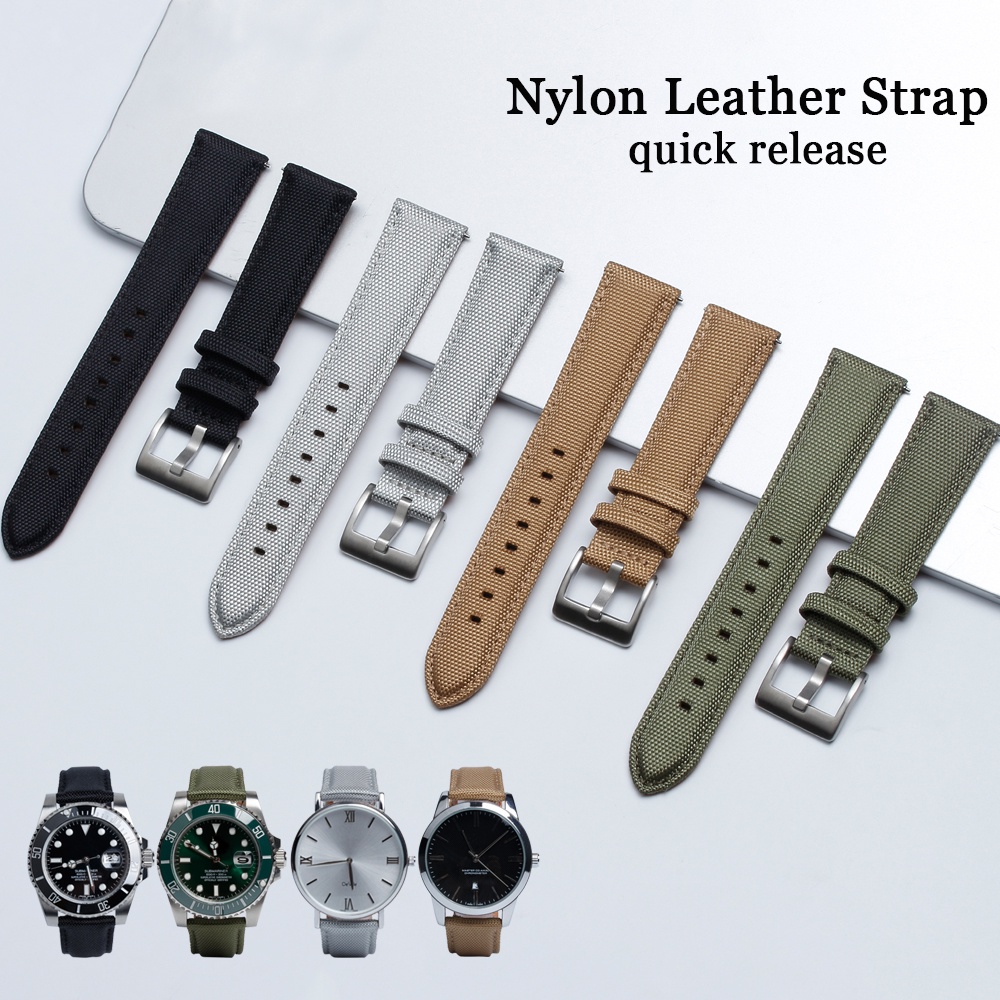 Nylon Leather Watch Strap 22mm 20mm for Huawei Watch GT2 Belt Quick Release  Watchband for Samsung Galaxy Watch 42/46mm for Seiko | Shopee Malaysia
