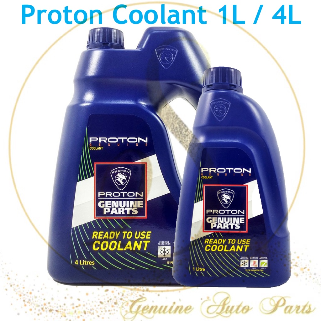 (100% ORIGINAL)Proton Genuine (Premix) ready to use radiator coolant 1L ...