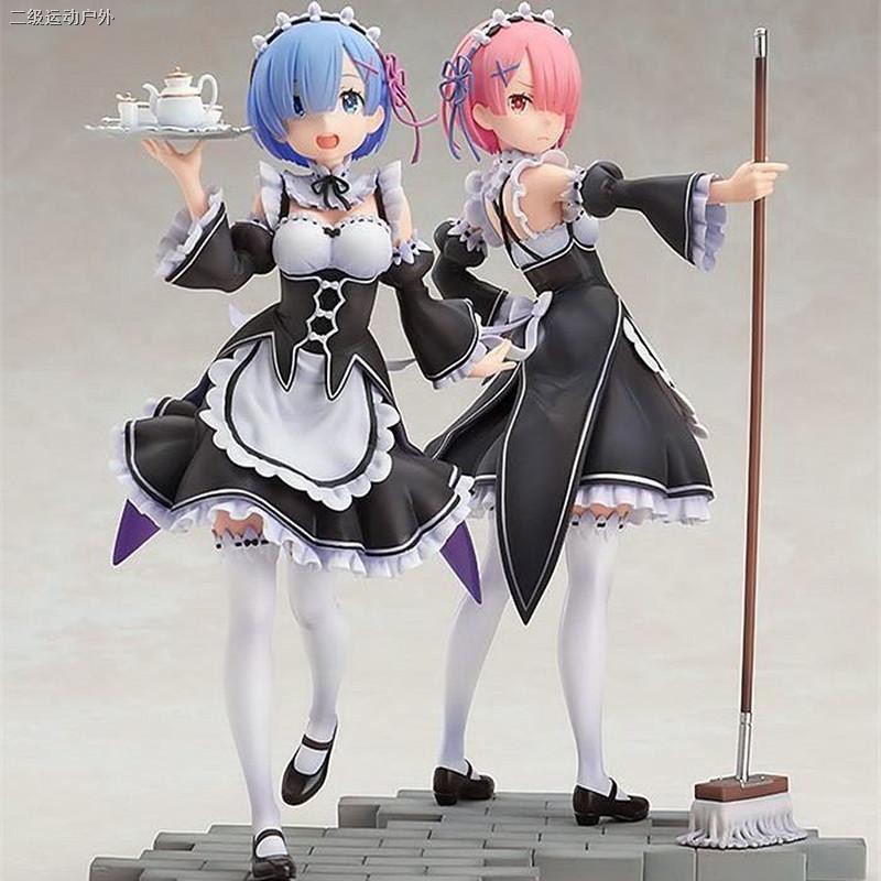 Anime Re:Life in a different world from zero Rem Figure Face change Maid  outfit tray Meteor hammer Rem Action Figure Mod | Shopee Malaysia