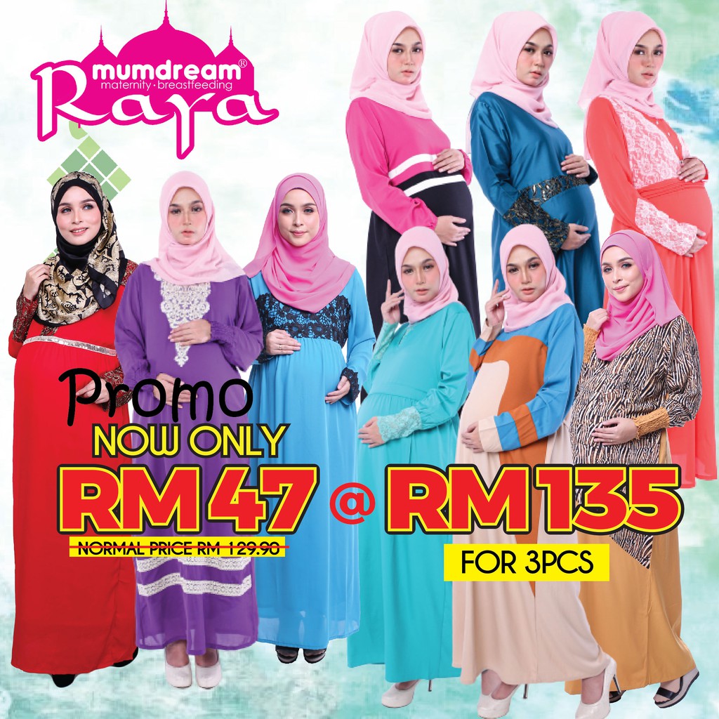 RM47 SHJ !! HRG X MSK AKAL ! 🔥 MATERNITY/NURSING/PREGNANT DRESS/BAJU/JUBAH  MENGANDUNG/HAMIL/MENYUSU