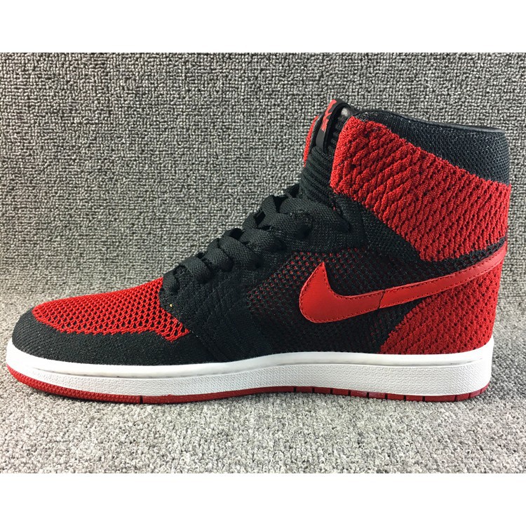 aj1 bred flyknit