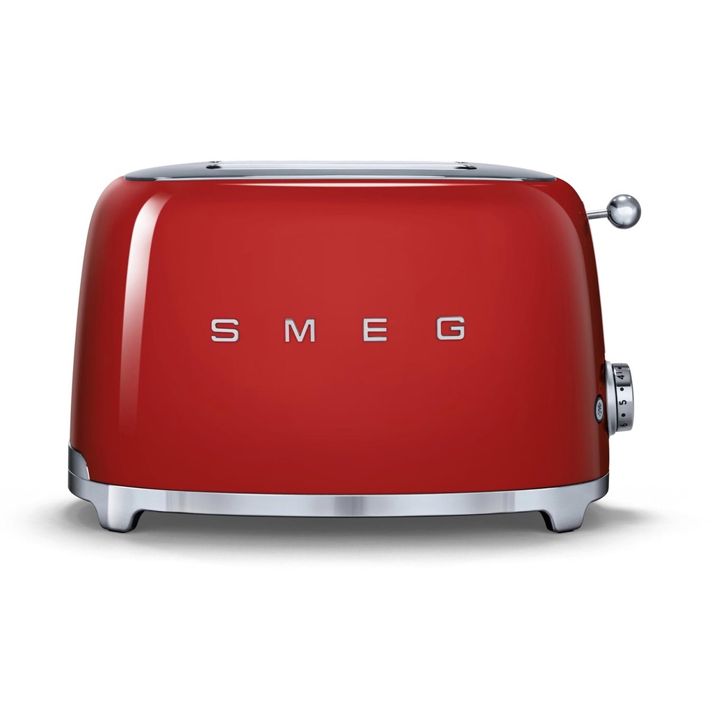 SMEG 2 Slice Toaster TSF01RD, Red, 950w