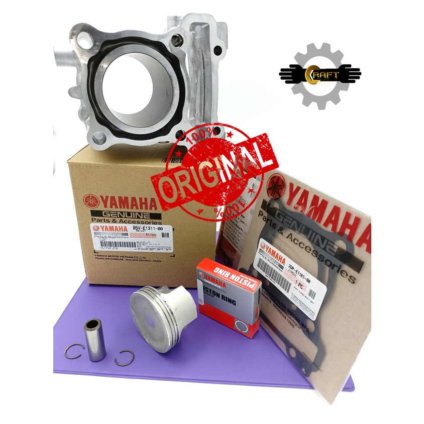 YAMAHA Y16ZR BLOCK SET 100% ORIGINAL CYLINDER KIT SET (BAX-WE13E-00 ...