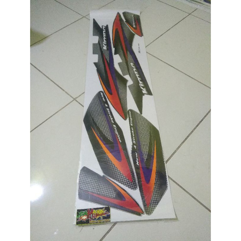 Buy Striping Trim sticker Standard honda Kirana carbon Black 