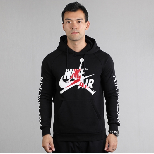 Nike Air Jordan Men's Sweater Hoodie Keep Warm Athletic Wear Nike Men's Air Jordan Air Pullover Hoodie ($28) ❤ liked on