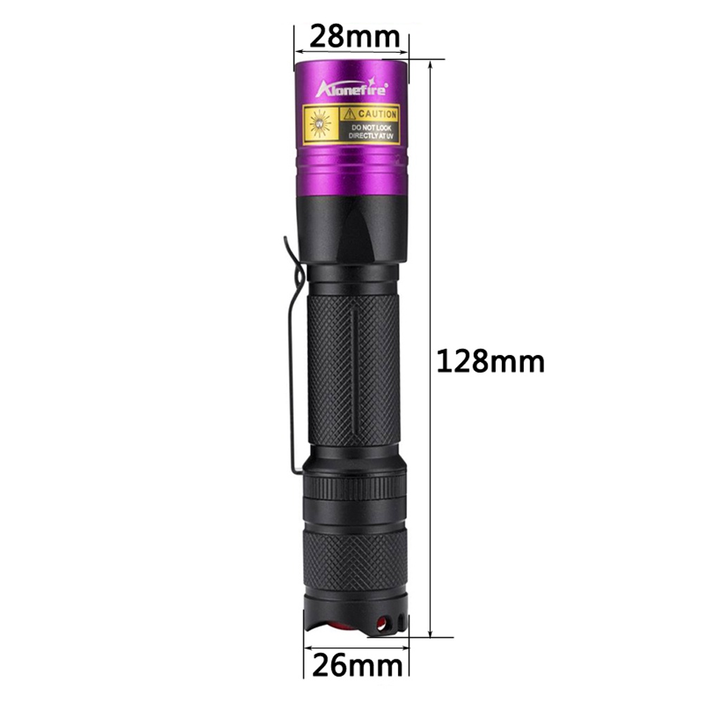 Alonefire SV39 365nm UV Flashlight BlackLight Detector For Money