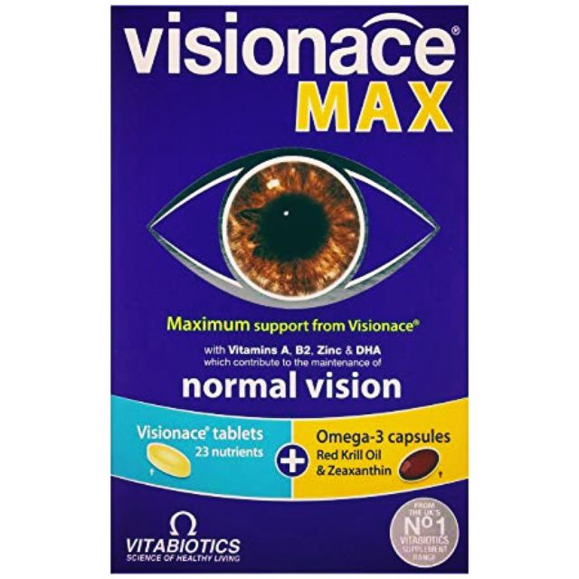 Visionace Max Normal Eye Vision Eye Care Cellglo Rabun Clear Vision Original Uk Vitabiotics Shopee Malaysia