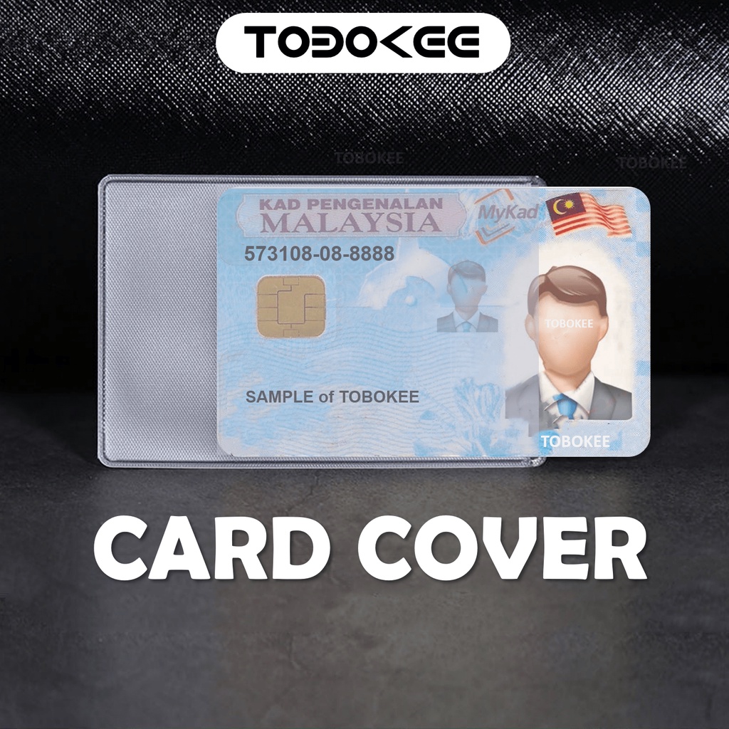 IC myKad ATM Bank Card Cover Lesen Student Pass Credit Debit Card Sided Open Vertical Plastic ID Multi-function Holder