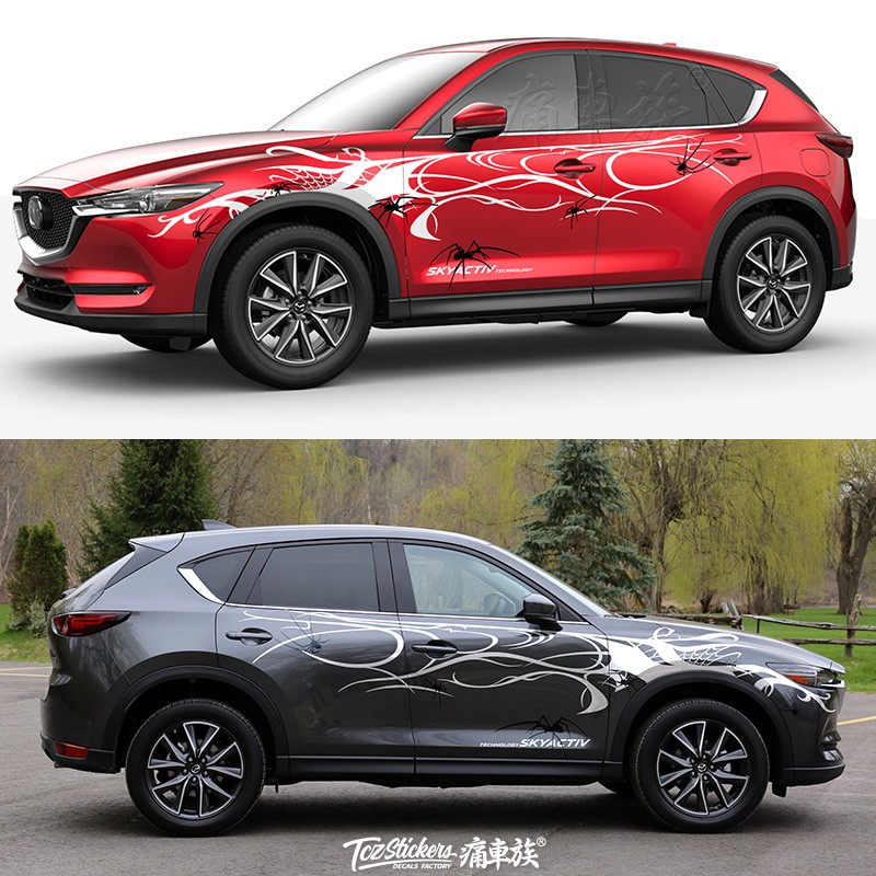Suitable For Mazda New Cx 5 Car Stickers Garland Decoration Modified Spider Car Stickers Cx 4 Angkesila Shopee Malaysia