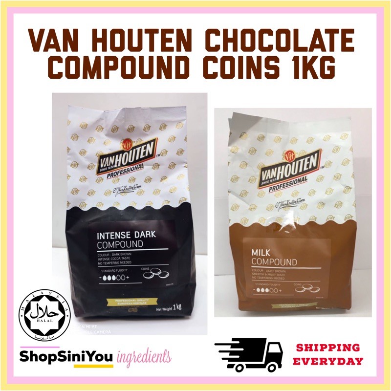 Repack Van Houten Chocolate Compound 1kg Shopee Malaysia 8015