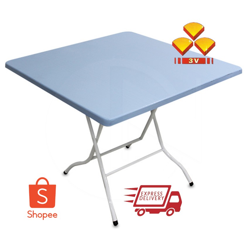 3V Fordable Plastic Table 3V Meja Lipat Plastik  Square 