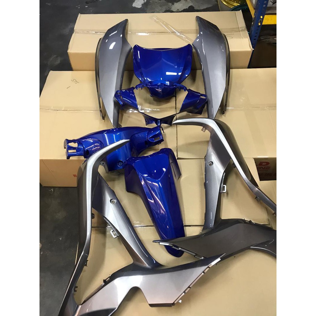 COVER SET FOR HONDA FUTURE 125 (BLUE + SILVER) NO STICKER  Shopee 