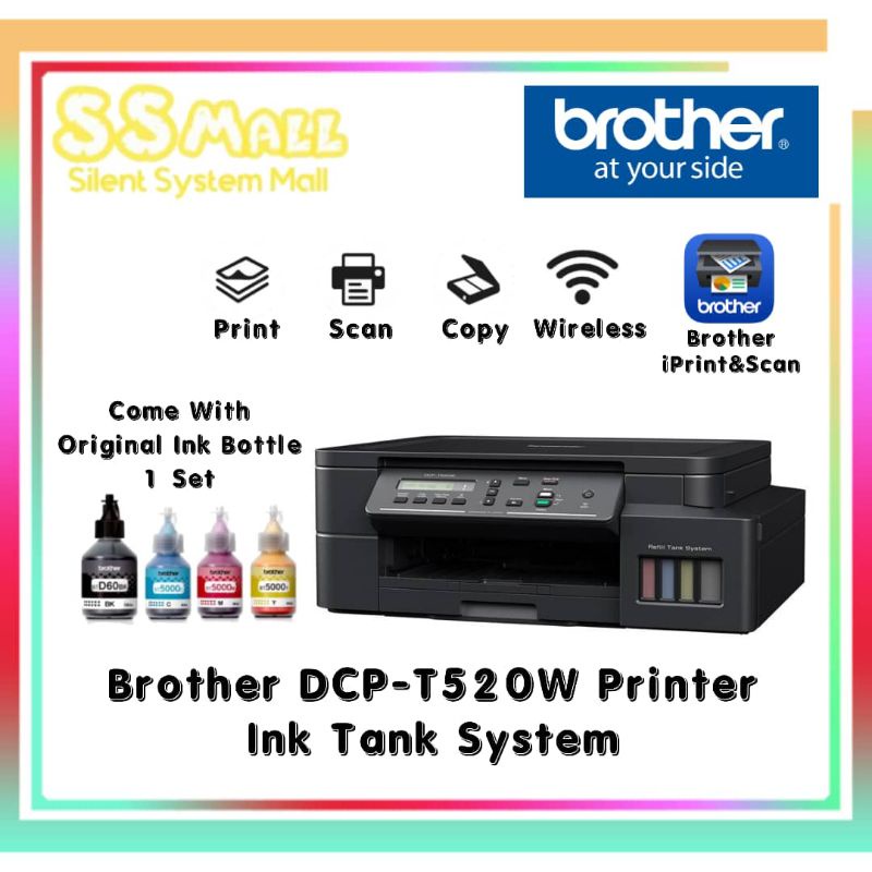 Brother dcp-t520w Printer Ink Tank ( Wireless , Print , Copy , Scan ...