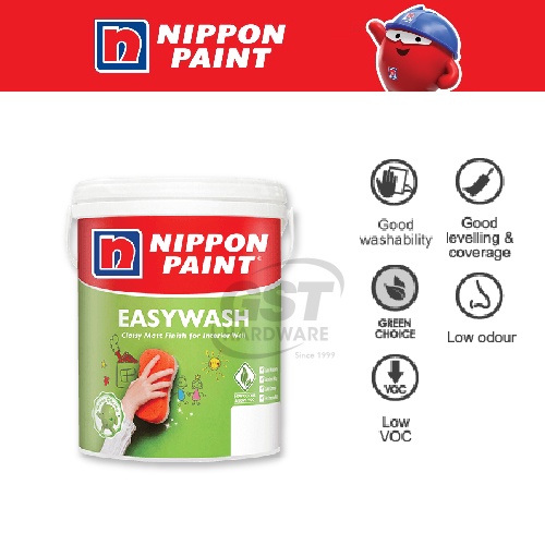 Nippon Paint 18L Vinilex Easy Wash Interior Paint Off White Colour