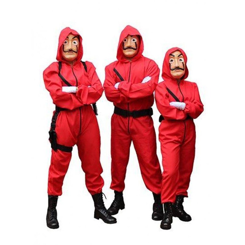 Clothes, Shoes & Accessories Salvador Dali La Casa De Papel Costume Money  Heist Cosplay Jumpsuit Mask Outfits DA7636619