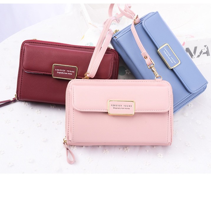 (READY STOCK) Korean Style Forever Young Long Purse With Stripe ...